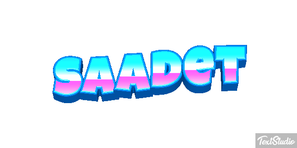 Saadet Efecto de texto