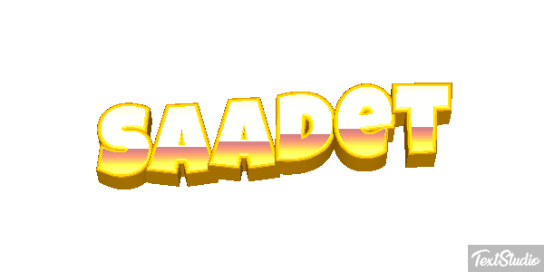 Saadet Efecto de texto