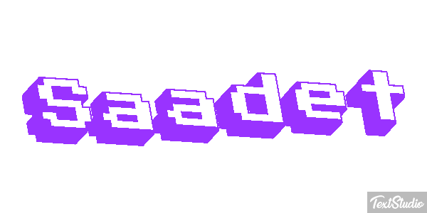 Saadet Efecto de texto