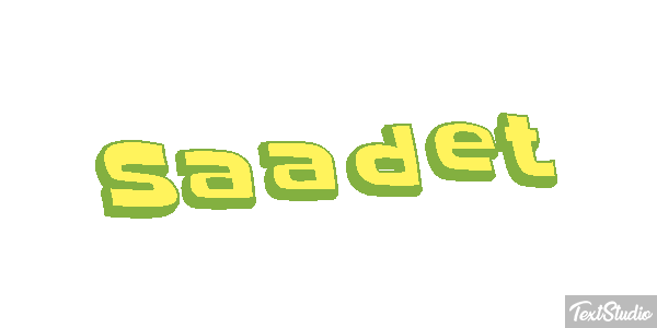 Saadet Efecto de texto