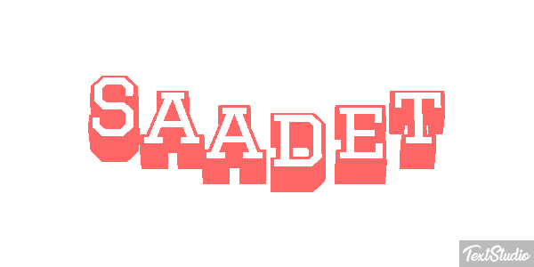 Saadet Efecto de texto