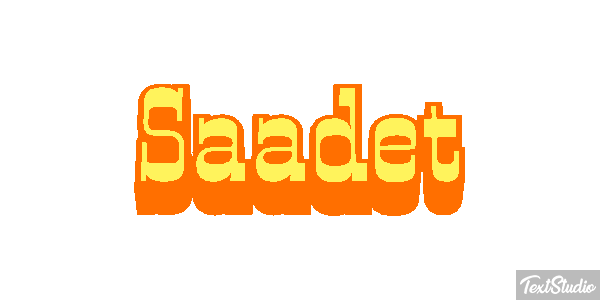 Saadet Efecto de texto