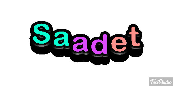 Saadet Efecto de texto