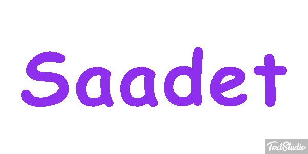 Saadet Efecto de texto
