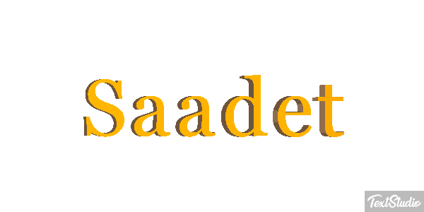 Saadet Efecto de texto