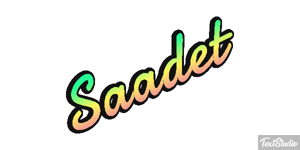 Saadet Efecto de texto