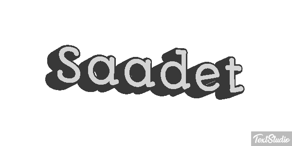 Saadet Efecto de texto
