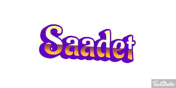 Saadet Efecto de texto