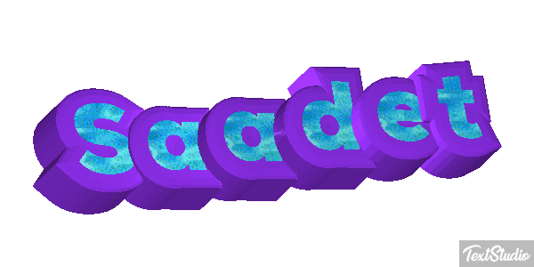 Saadet Efecto de texto
