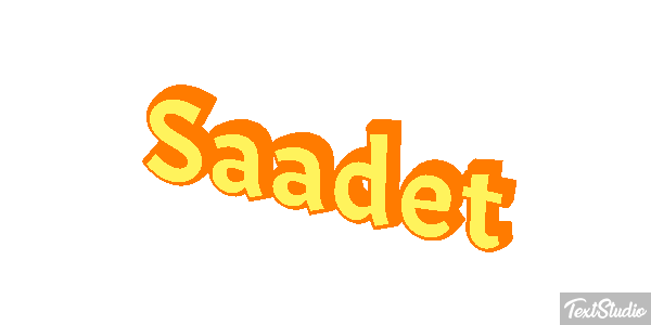 Saadet Efecto de texto