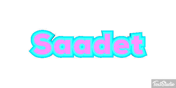 Saadet Efecto de texto