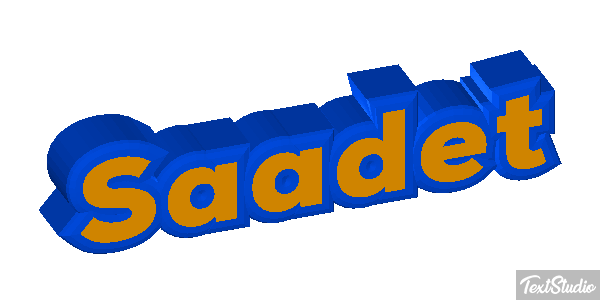 Saadet Efecto de texto