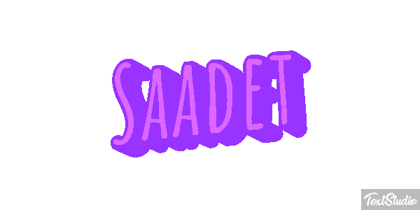 Saadet Efecto de texto
