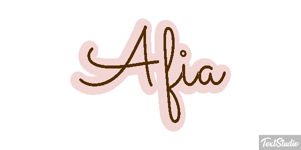 Afia Text effect