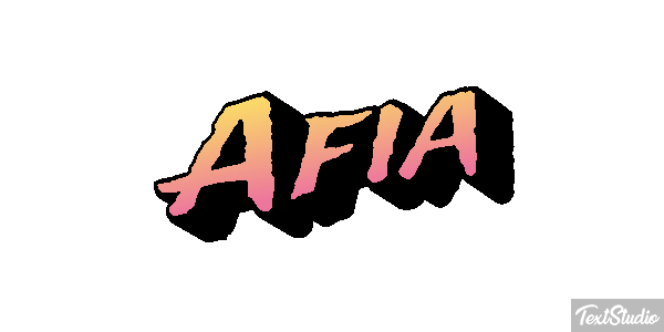 Afia Text effect