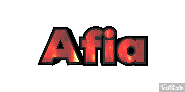 Afia Text effect