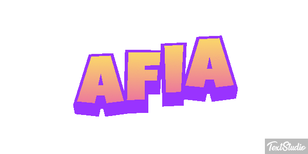 Afia Text effect