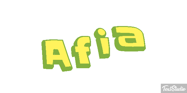Afia Text effect