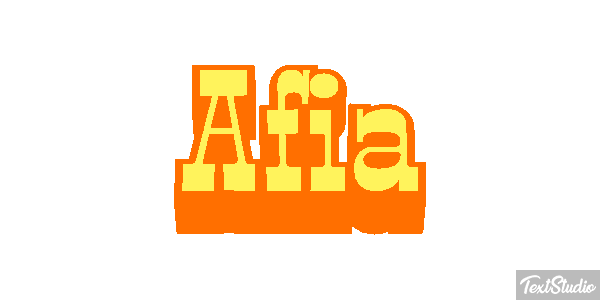 Afia Text effect