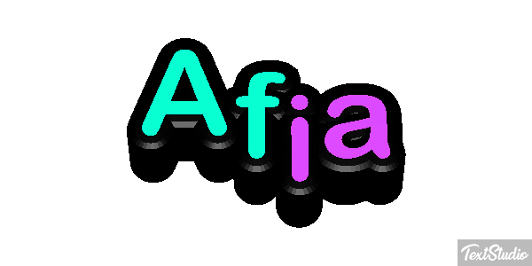 Afia Text effect