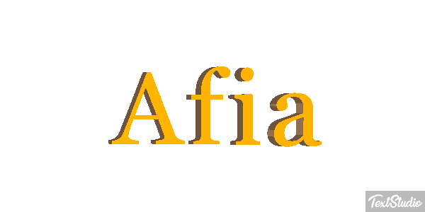Afia Text effect