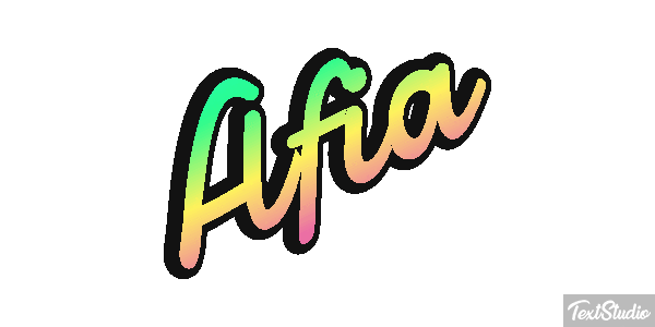 Afia Text effect