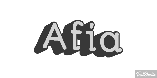 Afia Text effect
