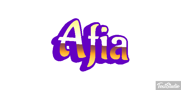 Afia Text effect