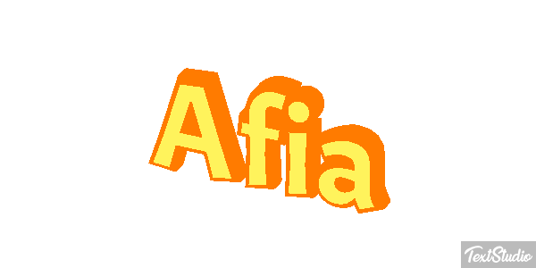 Afia Text effect