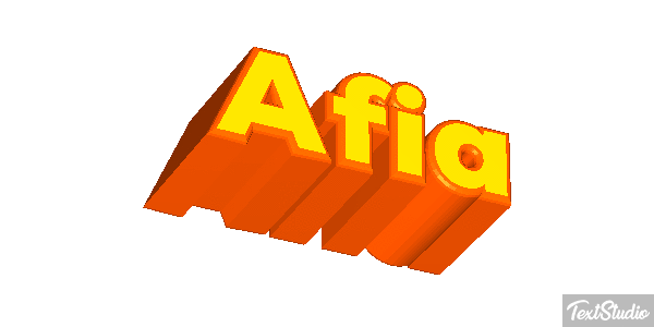 Afia Text effect