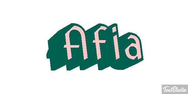 Afia Text effect