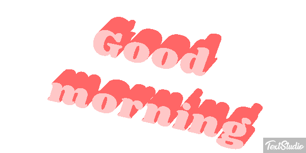 Good Morning Text effect