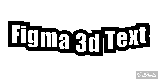 Figma 3D Text Text effect