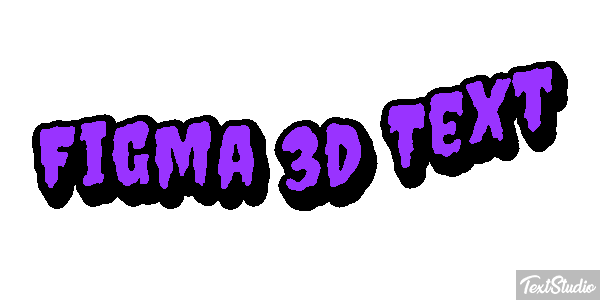 Figma 3D Text Text effect