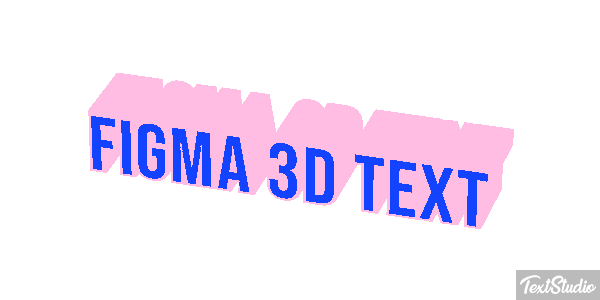 Figma 3D Text Text effect