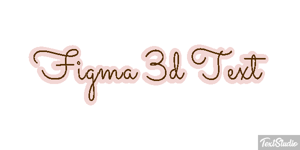 Figma 3D Text Text effect