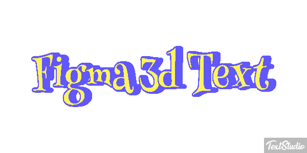 Figma 3D Text Text effect