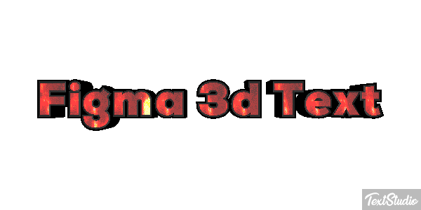 Figma 3D Text Text effect