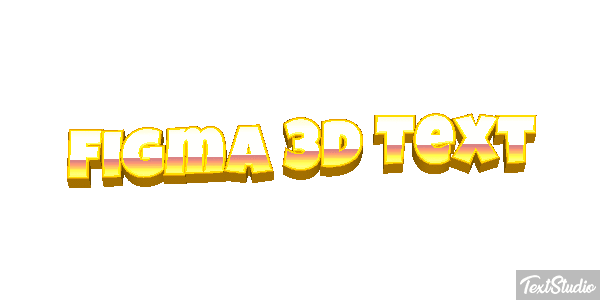 Figma 3D Text Text effect
