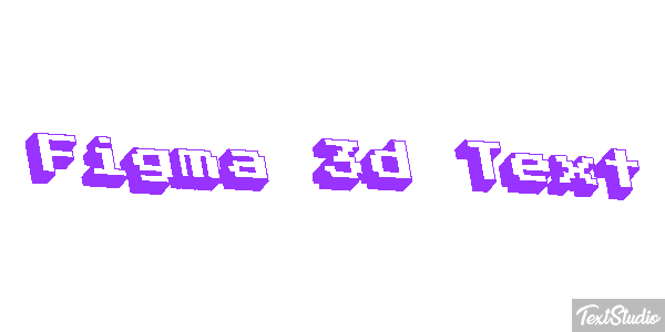 Figma 3D Text Text effect