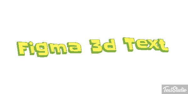 Figma 3D Text Text effect