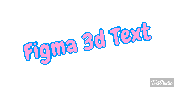 Figma 3D Text Text effect