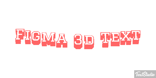 Figma 3D Text Text effect