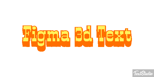 Figma 3D Text Text effect