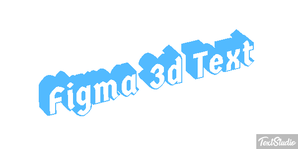 Figma 3D Text Text effect