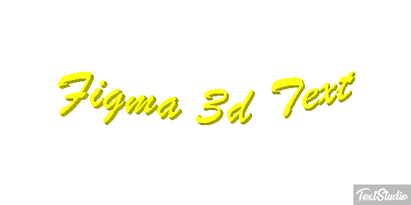 Figma 3D Text Text effect