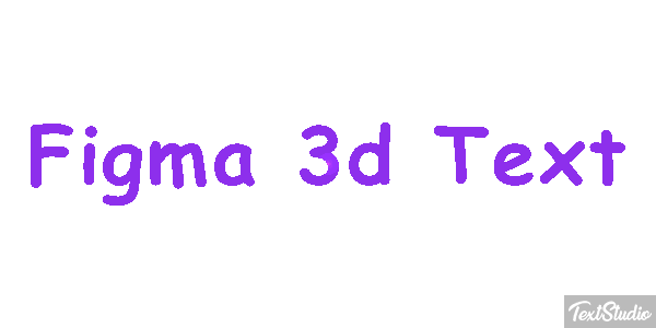Figma 3D Text Text effect