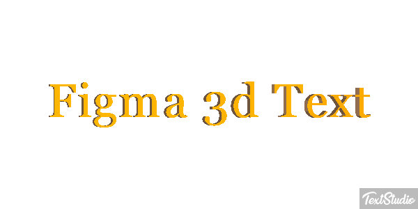 Figma 3D Text Text effect