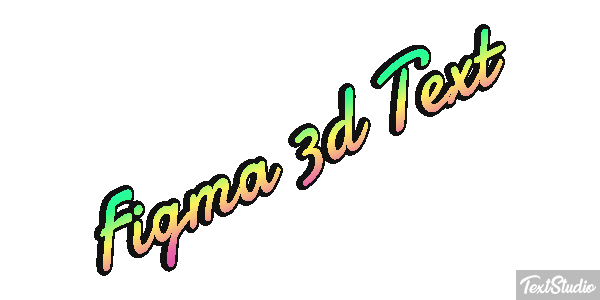 Figma 3D Text Text effect