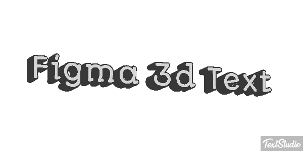 Figma 3D Text Text effect